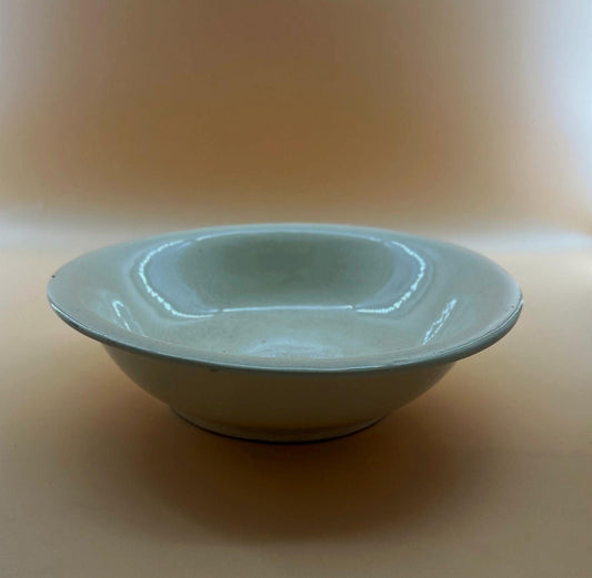 Vintage McCoy Pottery Bowl Ivory Crackle Glaze American Art Pottery Mid Century Farmhouse Decor