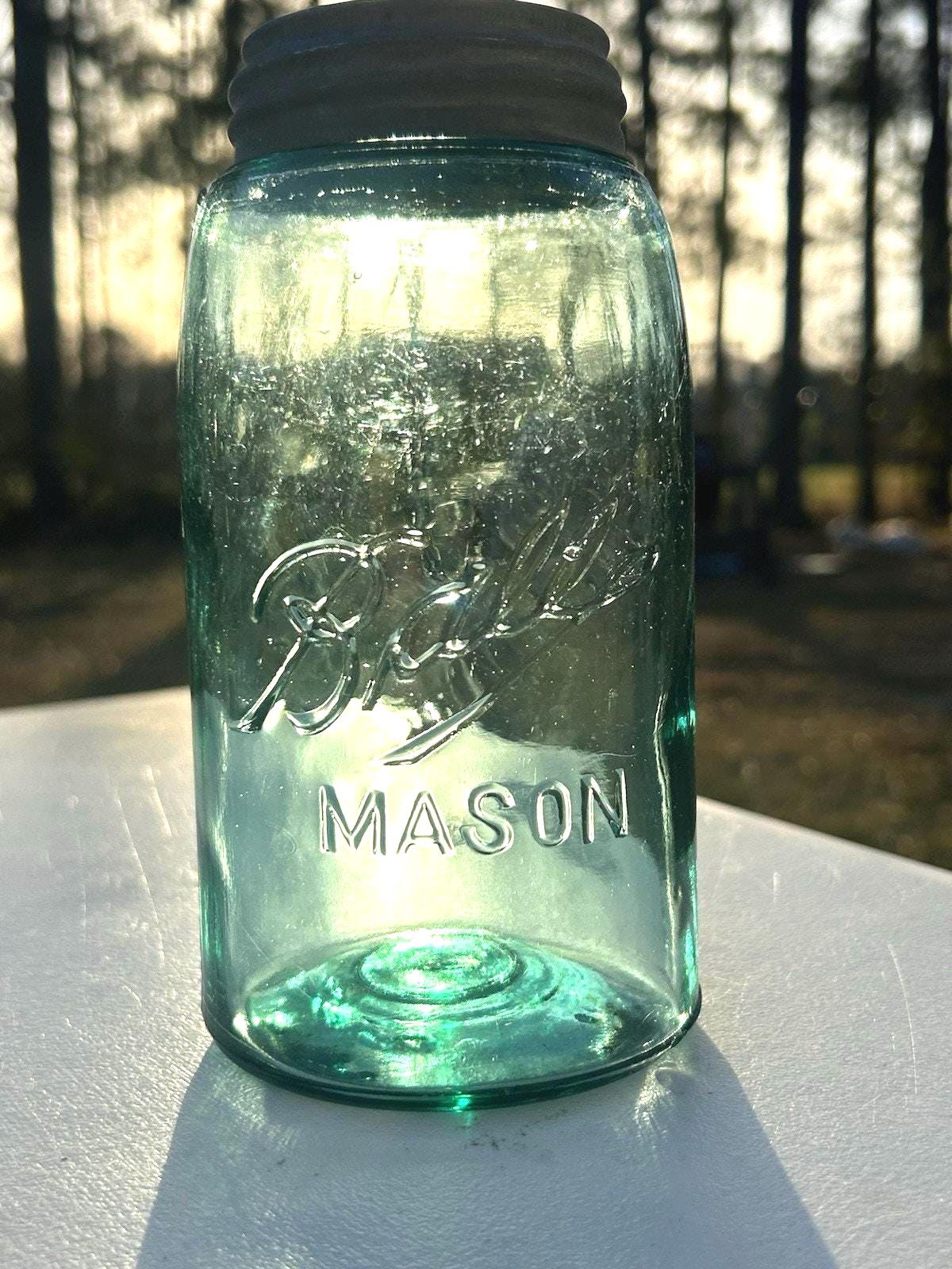 Forest green Ball Triple-L jar front view