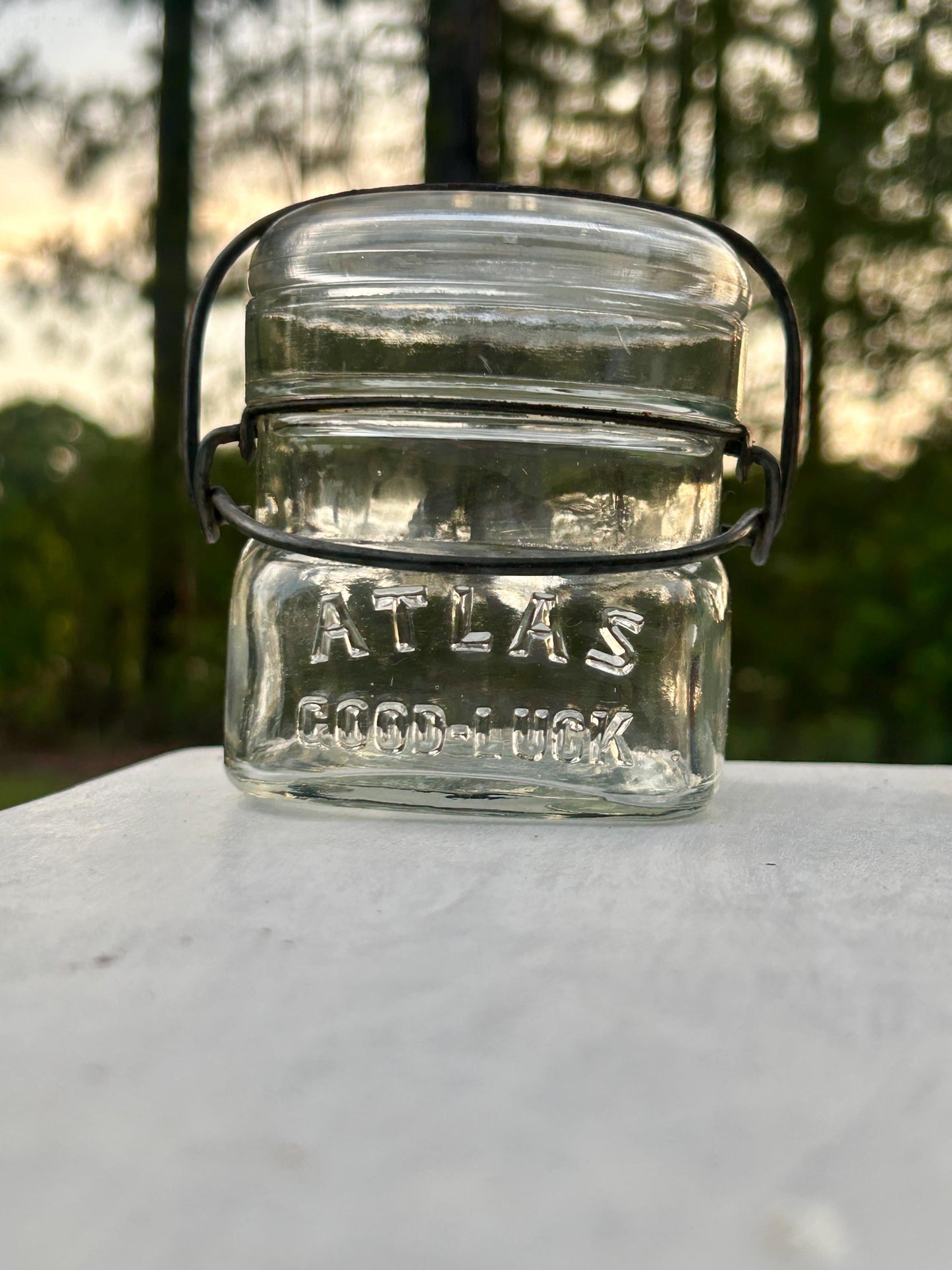 Half pint Hazel Atlas fruit jar size and form